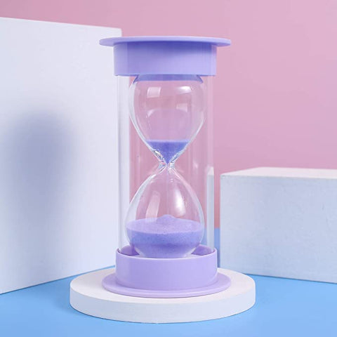 TOIRXARN 5-Minute Sand Timer Hourglass Kitchen Timer - Purple