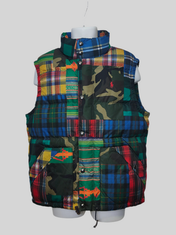 Polo Ralph Lauren Patchwork Down Puffer Gilet