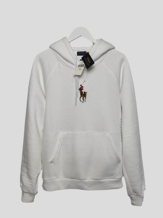 Polo Ralph Lauren Big Pony Unisex Hoodie in White