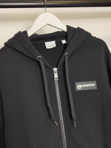 Women's Check Cotton Full-zip Oversized Hoodie