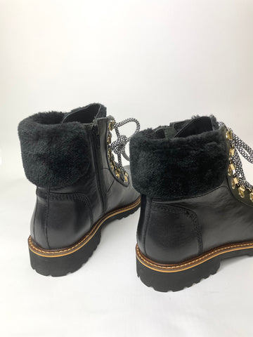 Ravel Pinar Womens Leather Ankle Boots Black