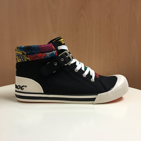 Rocket Dog Women's High-Top Canvas Sneakers Black