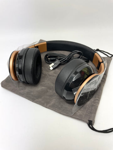 Jiebleum Bluetooth Wireless Headphone with Mic Black/Gold
