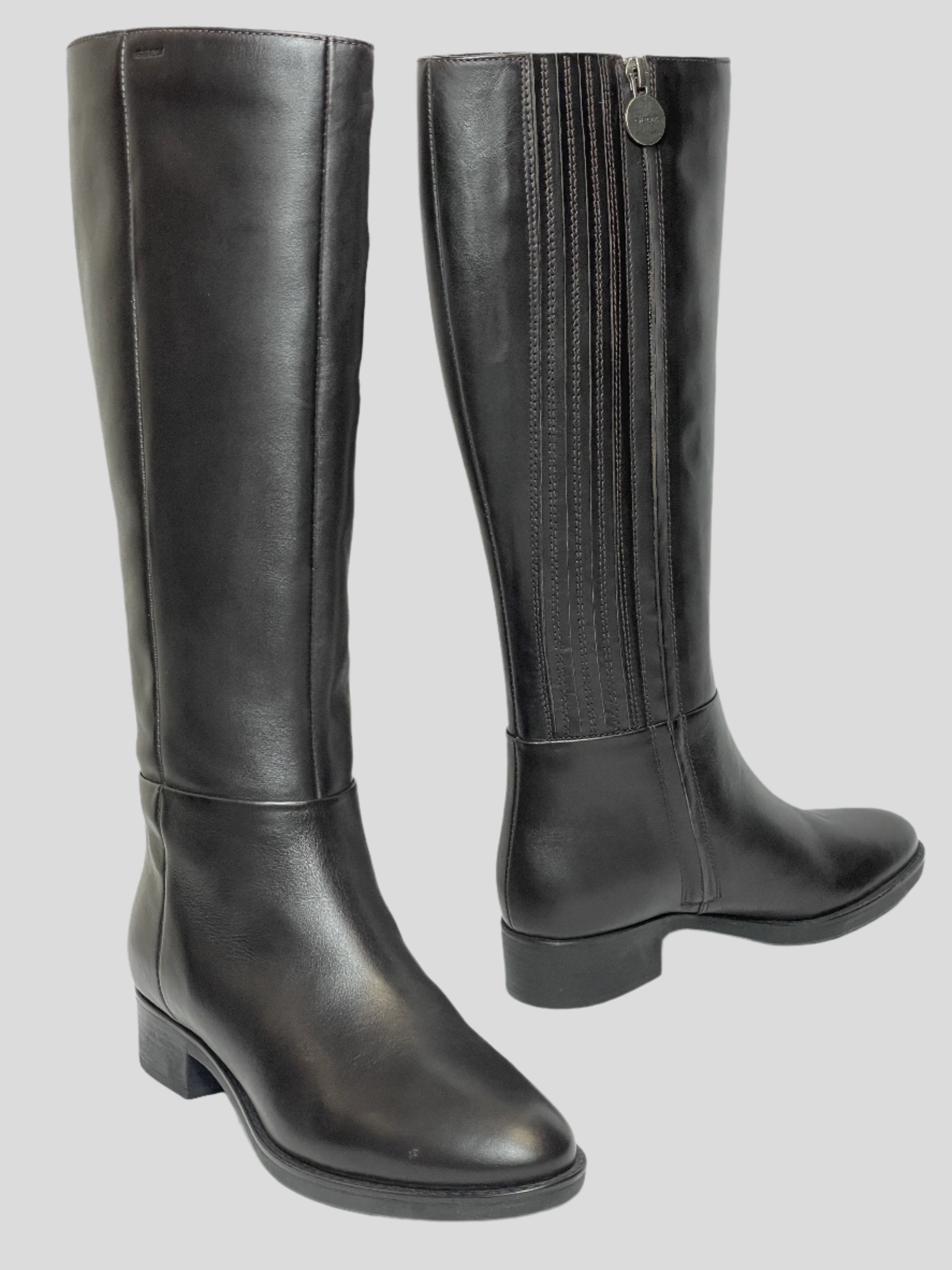 Leather Boots Geox Felicity Over The Knee Boots Women's Over-the
