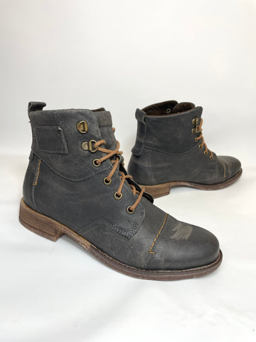 Josef Seibel Sienna Leather Womens Ankle Boots Grey