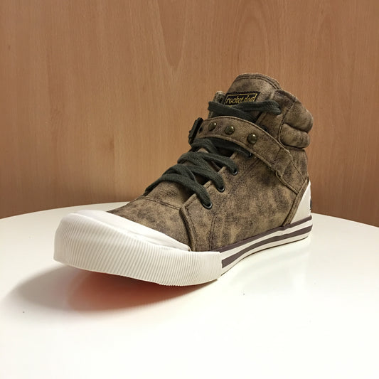 Rocket Dog Women’s High-Top Canvas Sneakers Tan