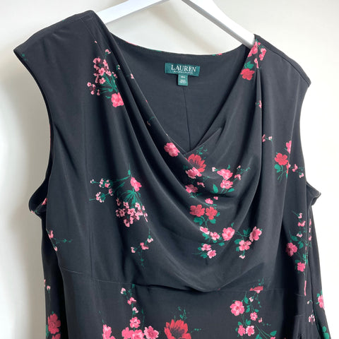 Ralph Lauren Women’s Cleora Floral Faux Wrap Cocktail Dress