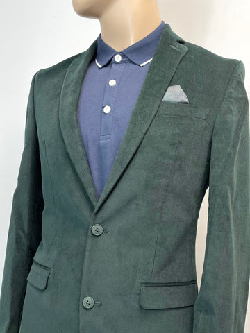 Bar III Men’s Linen Cotton Suit Jacket Blazer Sport Coat in Green 38L