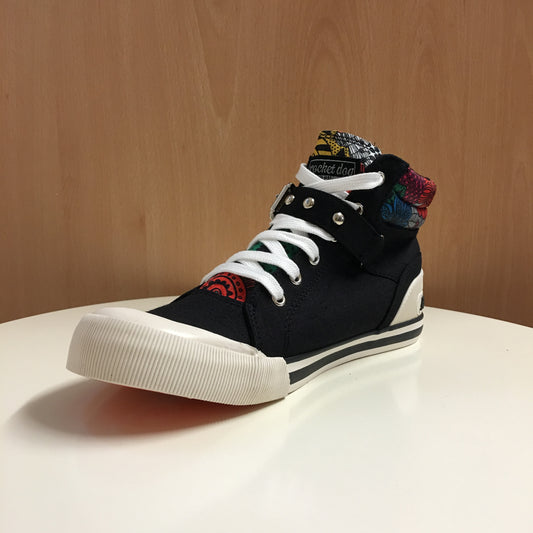 Rocket Dog Women's High-Top Canvas Sneakers Black