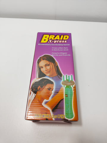BRAID X-PRESS Portable Electric Braider - Automatic Hair Braid Twist DIY Hairstyle Kit