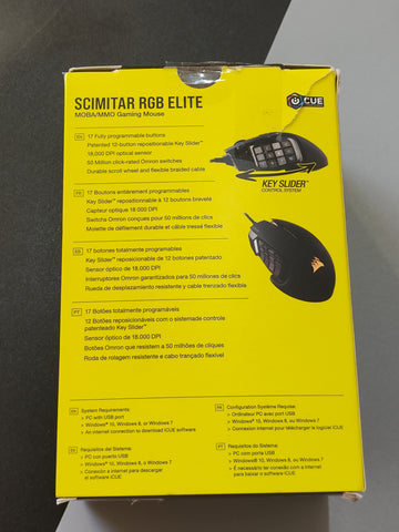 Corsair SCIMITAR RGB ELITE USB Optical MOBA/MMO Gaming Mouse