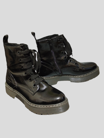 Men’s Glossy Black Calf Boots