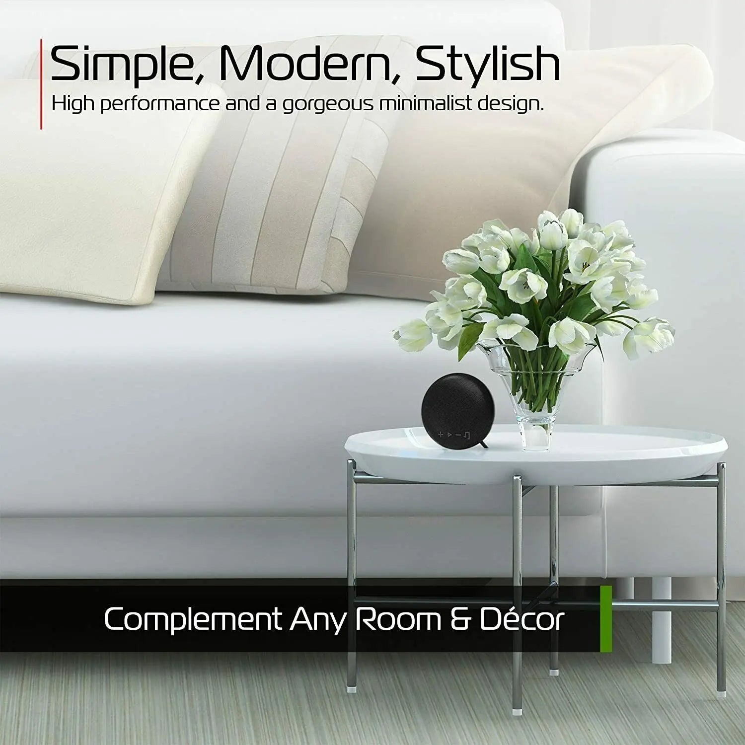 Tzumi Deco Series Bluetooth Wireless Portable Speaker in Black Tzumi