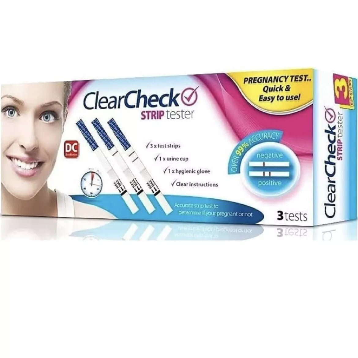 9-test early pregnancy test strip pack, 99% accurate home urine test kit with easy-to-use strips.