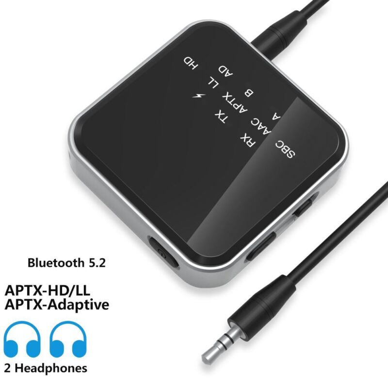 AptX LL HD AAC SBC Low Latency Bluetooth 5.2 Audio Transmitter