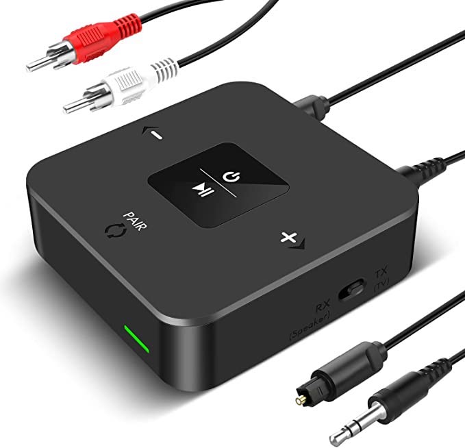 3.5mm/RCA/Optical/SBC/AAC Bluetooth 5.0 Audio Transmitter Receiver Wireless Audio Adapter