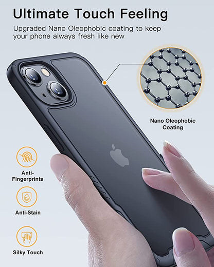 Shockproof Slim Phone Case for iPhone 14/iPhone13 Protection Case Cover in Black