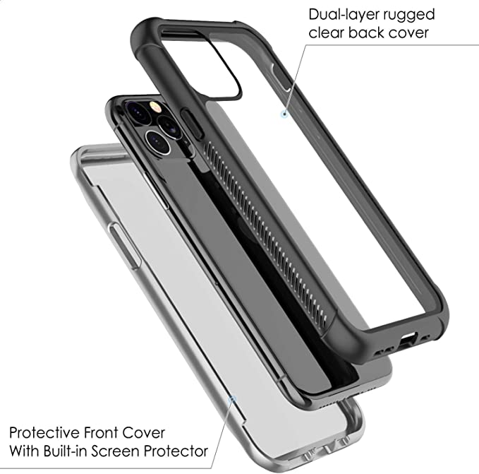 SPIDERCASE iPhone 11 Pro Shockproof Heavy Duty Waterproof Case 360 Full Body Cover