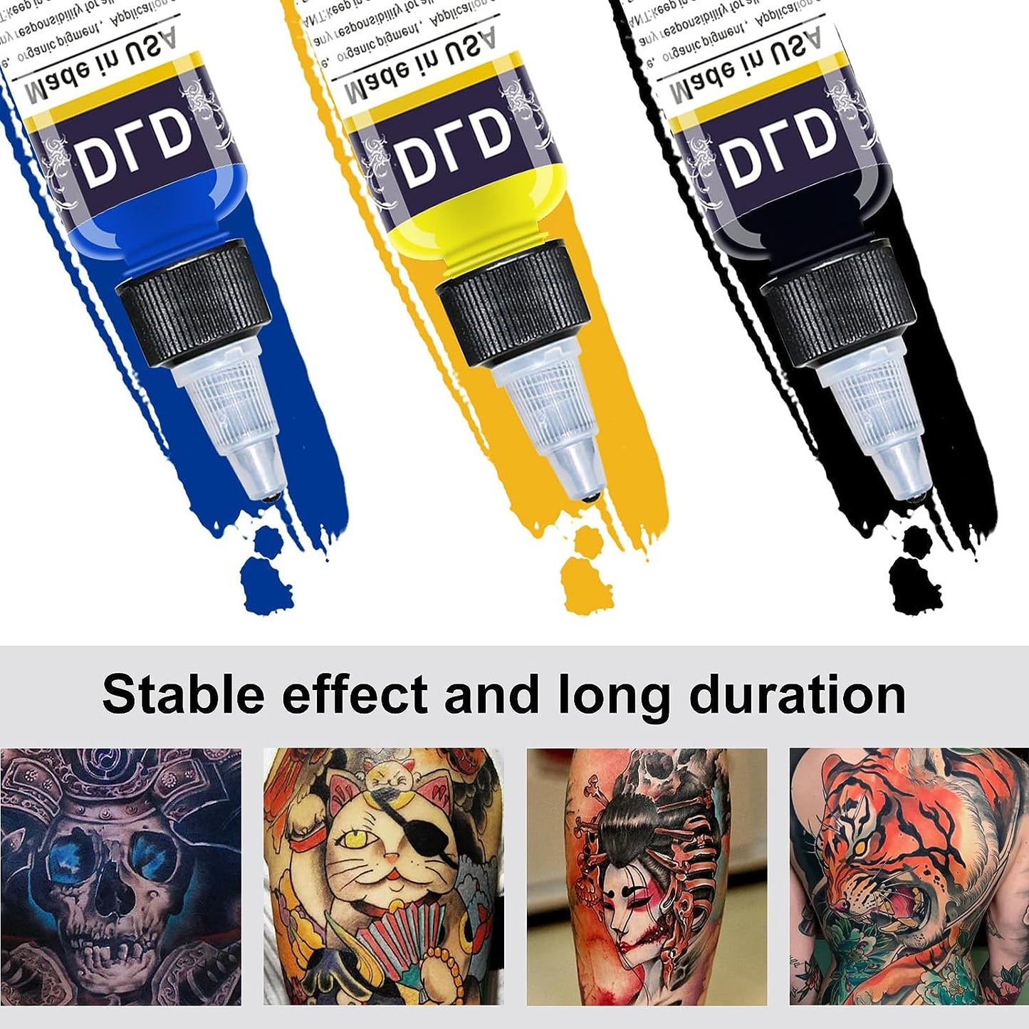 All Purpose Tattoo Ink 25 Base Colour Set Tattoo Supplies Professional Tattoo Pigment Body Color 0.5 Oz 15ml