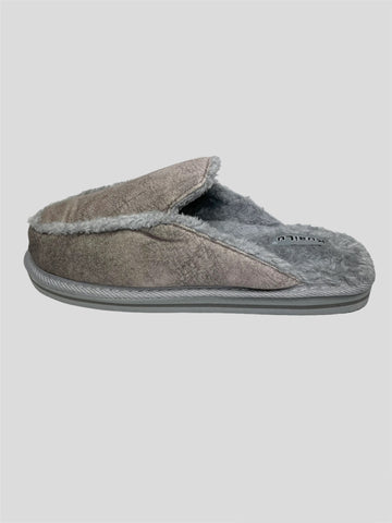 KuaiLu Faux Fur Women's Fuzzy Slippers in Grey