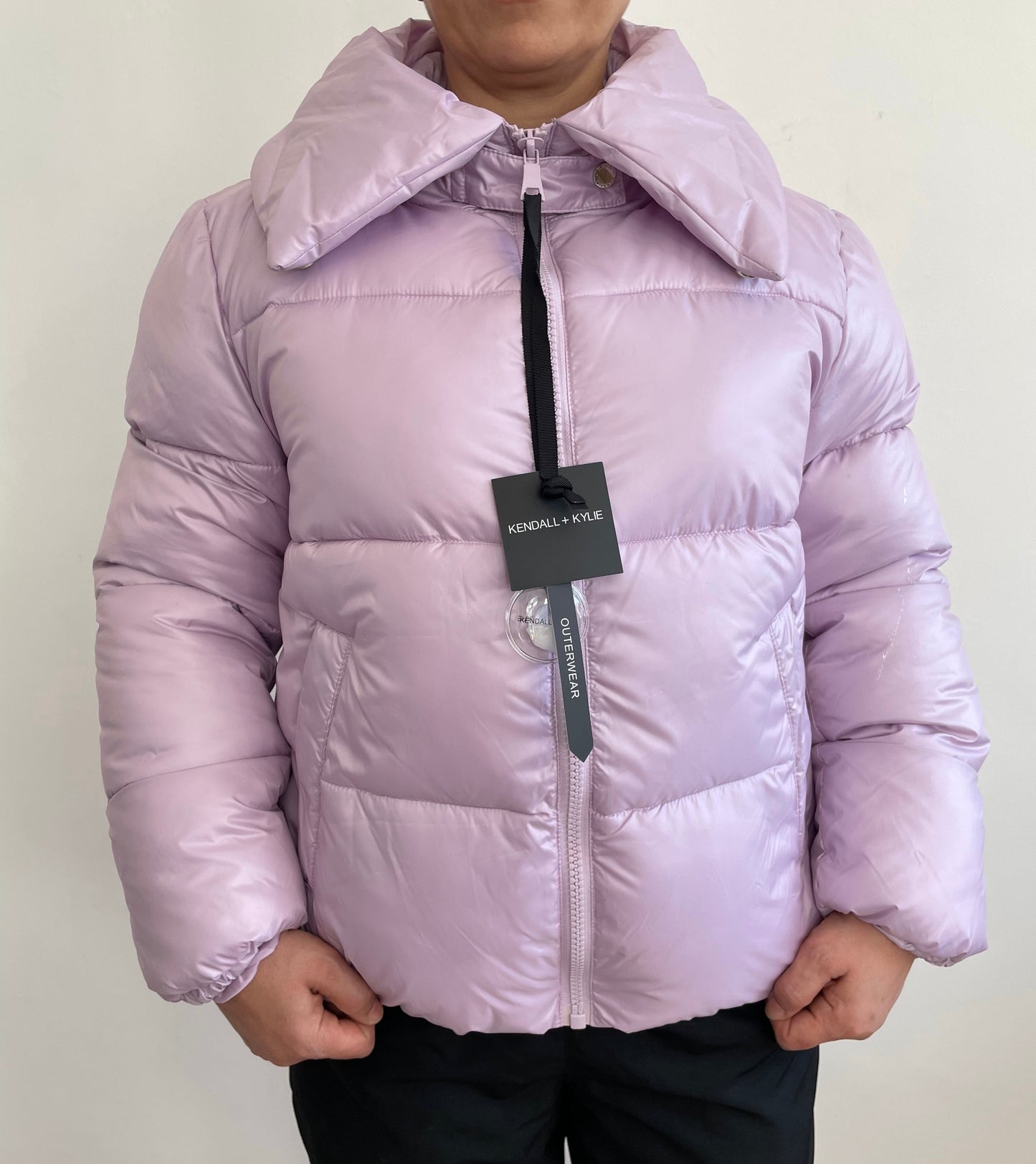 Women’s Full Zip Puffer Jacket in Lilac M