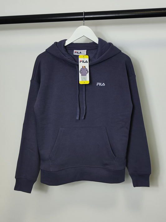 Women’s Embroidered Logo Hoodie in Grey Stone