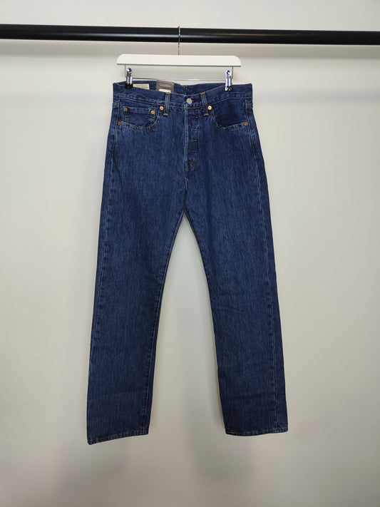 Levi Men's Original 501 Straight Jeans in Denim Blue 31x32