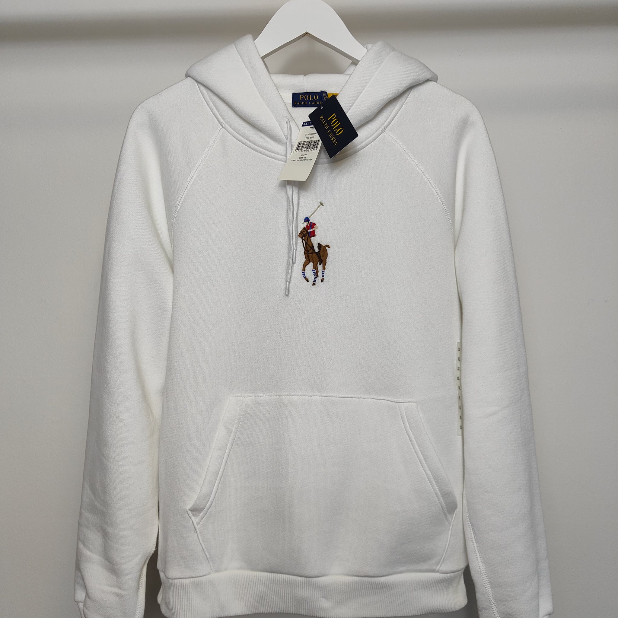 Polo Ralph Lauren Big Pony Unisex Hoodie in White