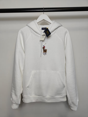 Polo Ralph Lauren Big Pony Unisex Hoodie in White