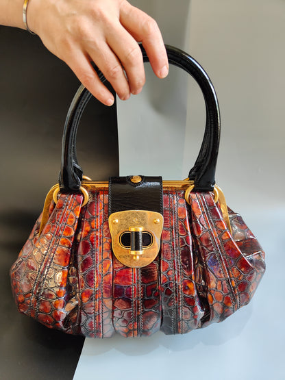 Patent leather handbags sales