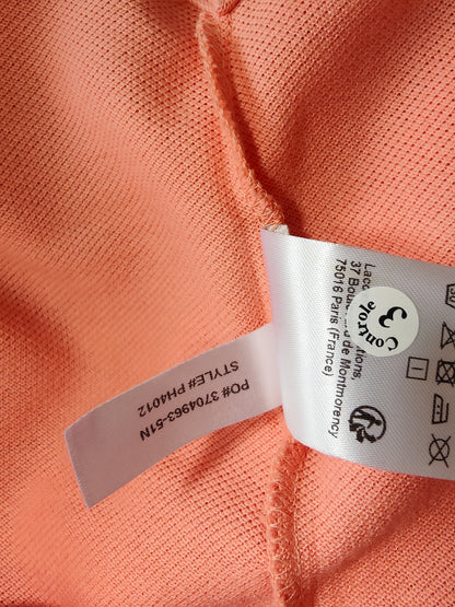 Lacoste Men's Cotton Polo Shirt in Peach XS