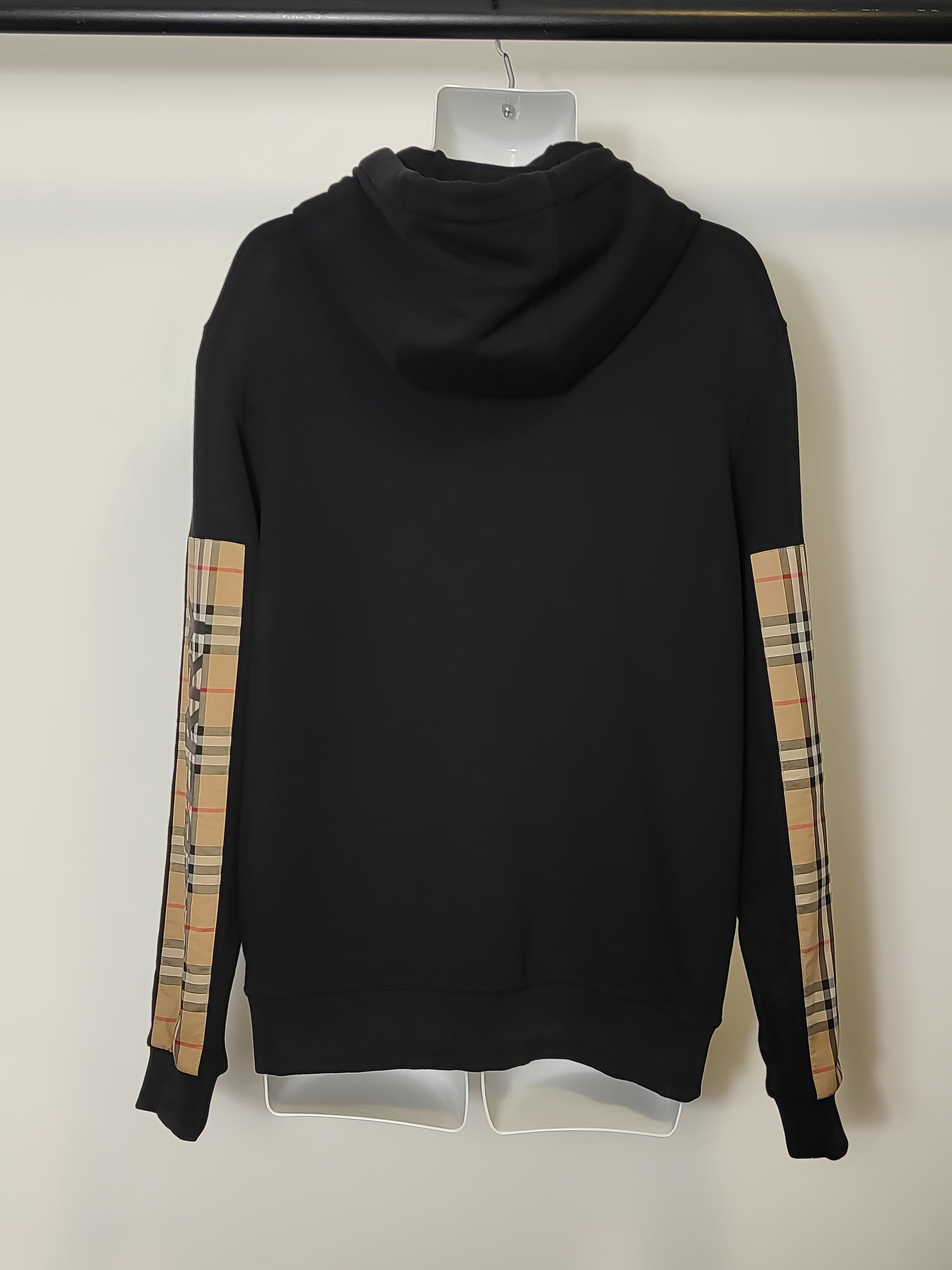 Womens Burberry black Vintage Check Oversized Hoodie