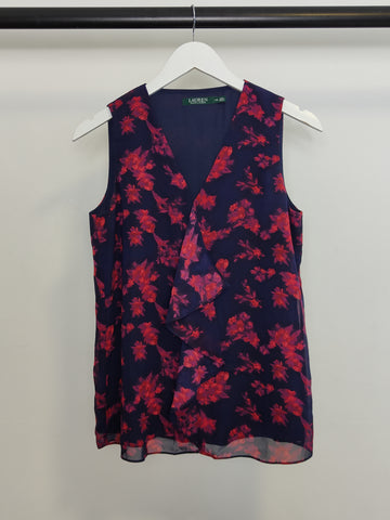 Polo Ralph Lauren Womens Top in Red/Navy