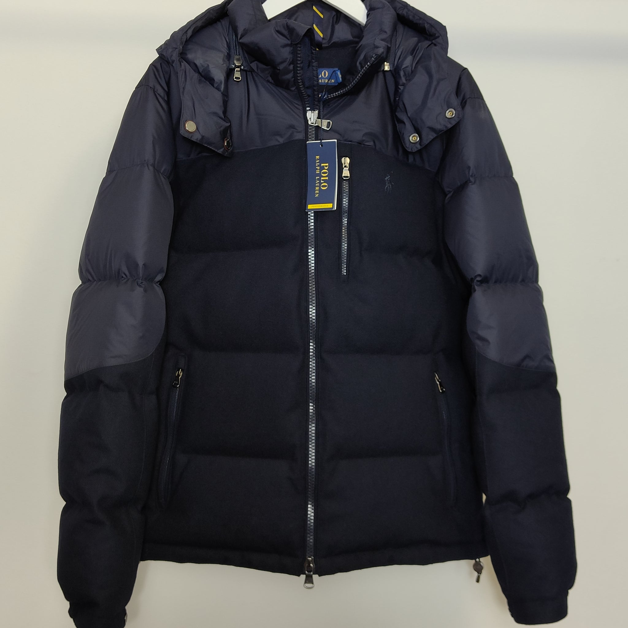 Polo Ralph Lauren Men's Wool Down Puffer Jacket in Navy M