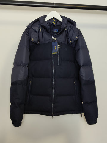 Polo Ralph Lauren Men's Wool Down Puffer Jacket in Navy M