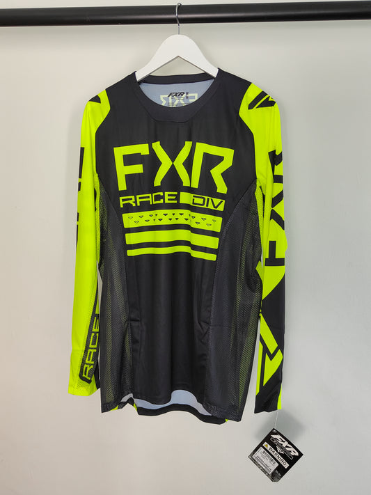 FXR Contender MX Jersey in Black/HiVis M