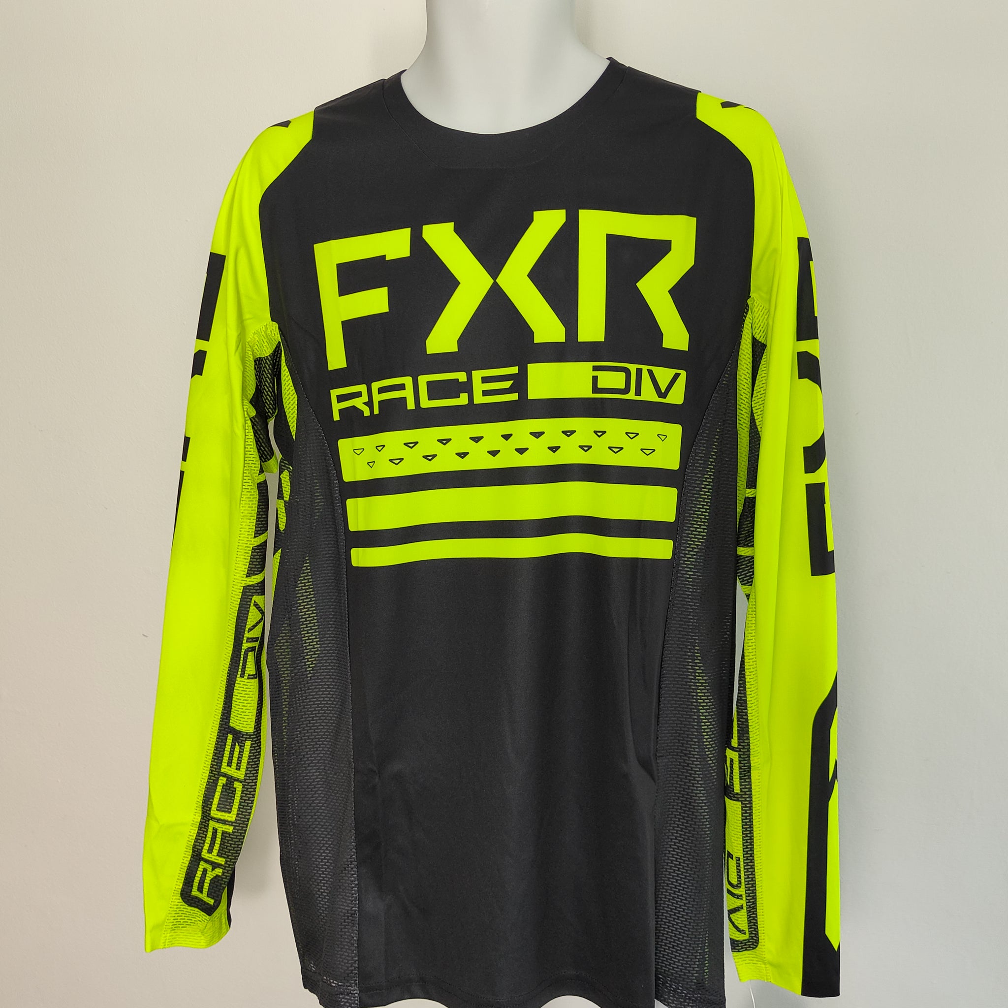 FXR Contender MX Jersey in Black/HiVis M