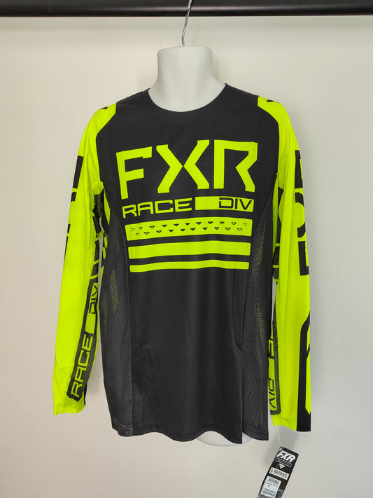 FXR Contender MX Jersey in Black/HiVis M