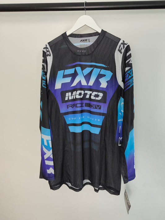 FXR Revo Comp MX Jersey Black/Blue/Purple XL