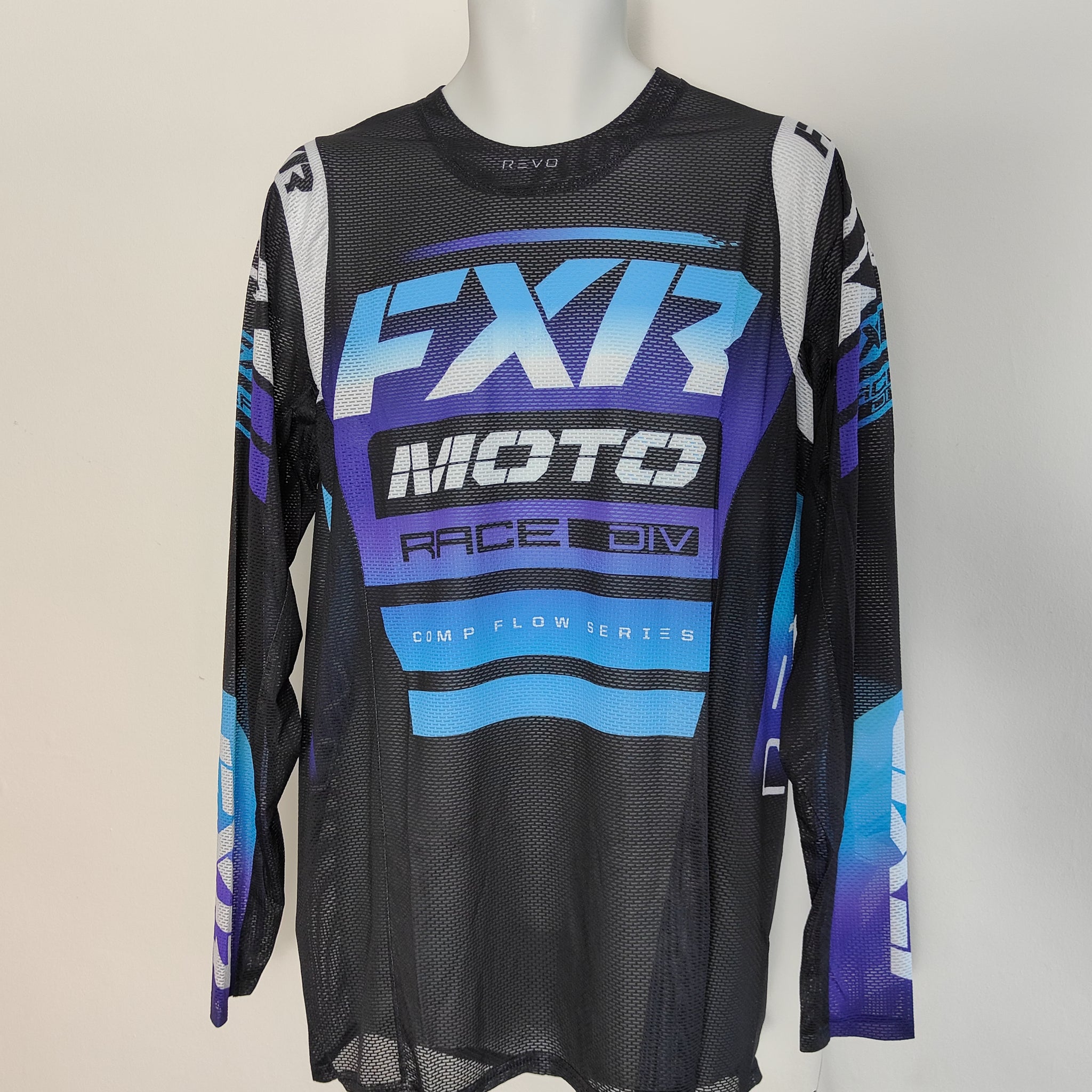 FXR Revo Comp MX Jersey Black/Blue/Purple XL