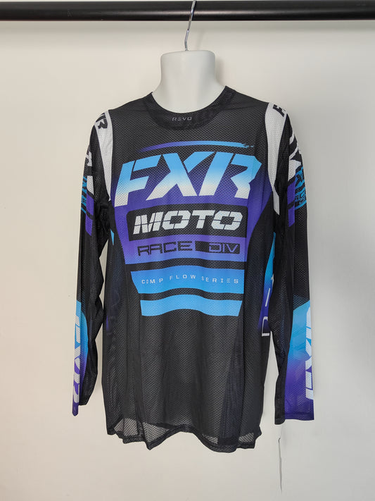 FXR Revo Comp MX Jersey Black/Blue/Purple XL