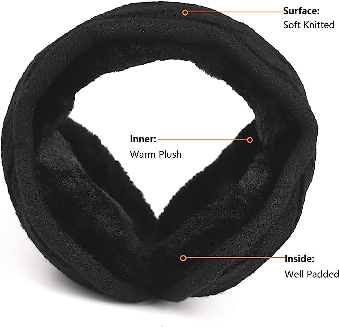 Ear Warmers for Men & Women Classic Fleece Unisex Winter Warm Earmuffs