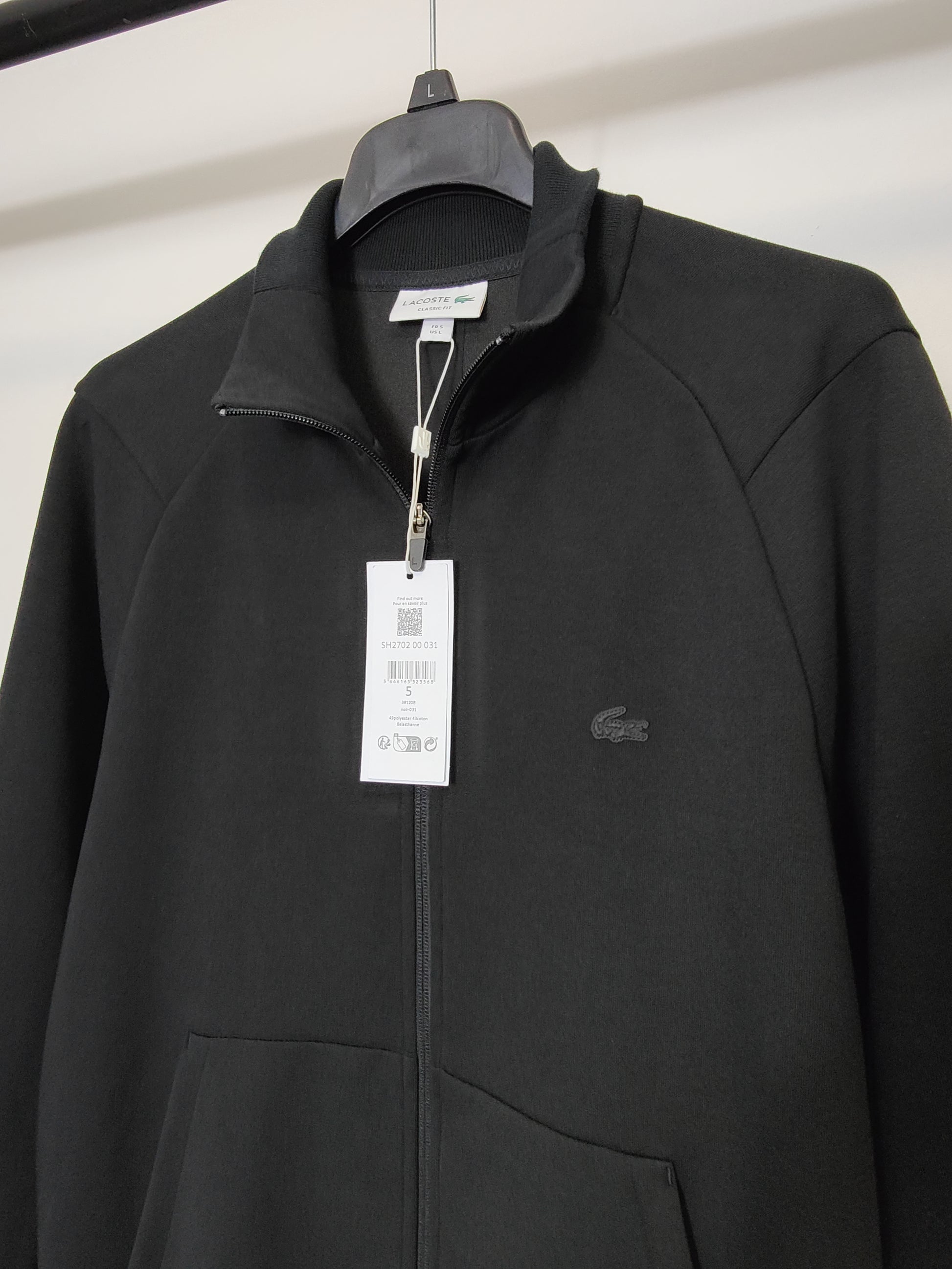 Lacoste Men’s High Neck Cotton Full Zip Jogger Sweatshirt