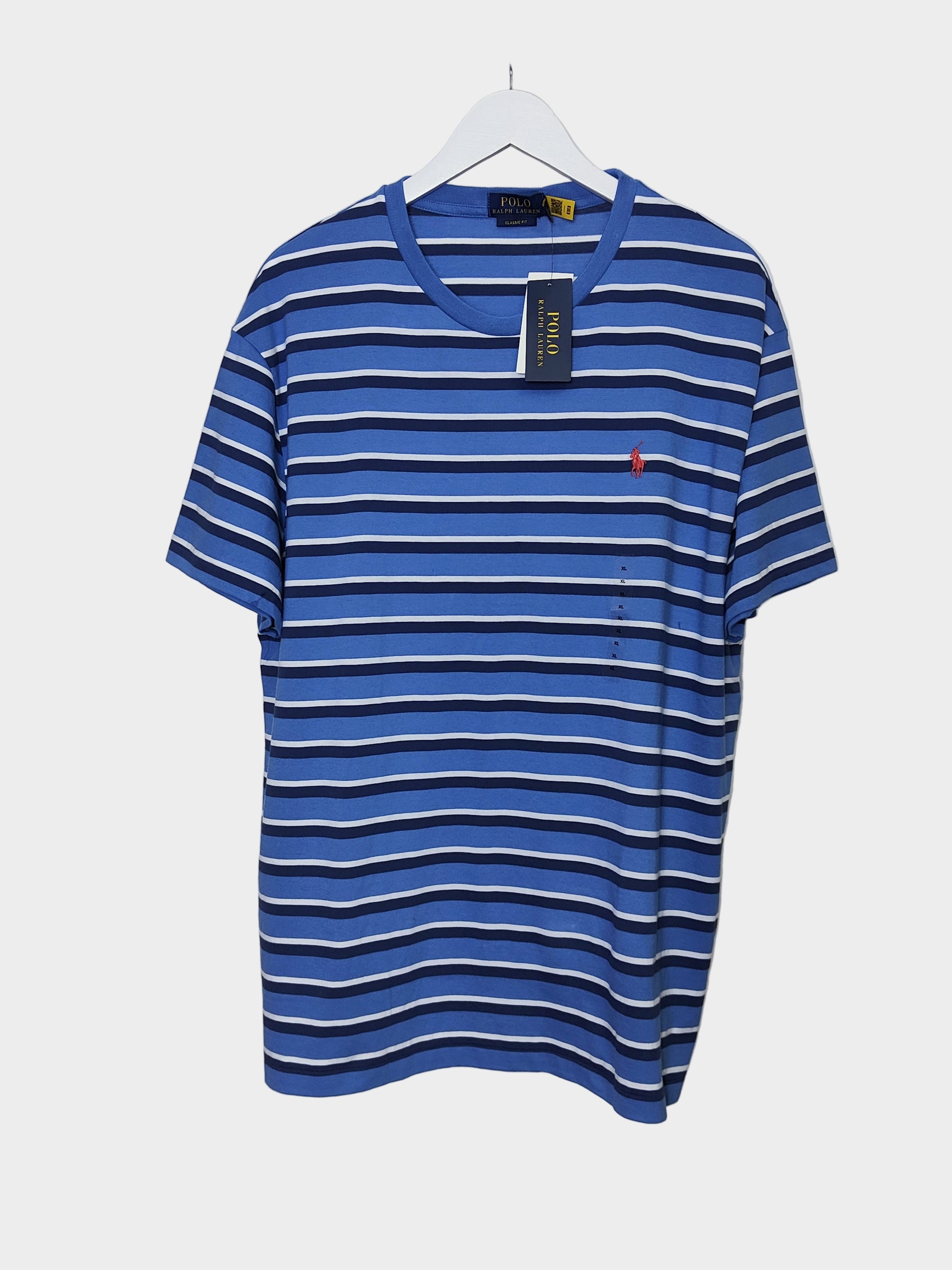 Polo Ralph Lauren Striped T-shirt in Blue Size XL