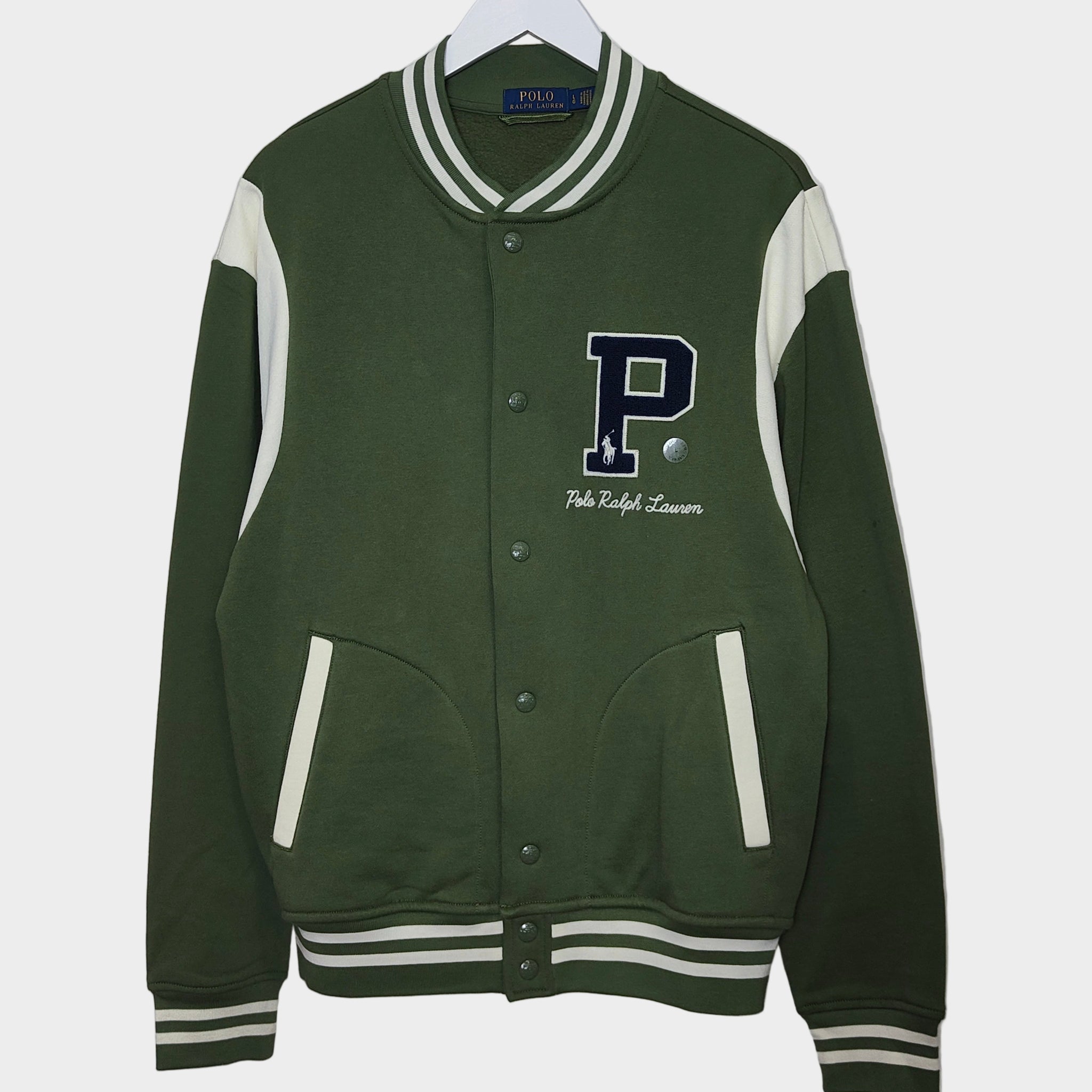 Polo Ralph Lauren Varsity Jacket in Geen Size L