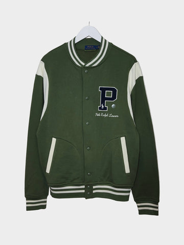 Polo Ralph Lauren Varsity Jacket in Geen Size L