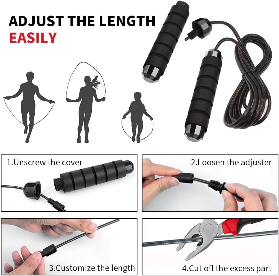 Skipping Rope Boxing Jump Rope for Adult Fitness Exercise Workout Equipment