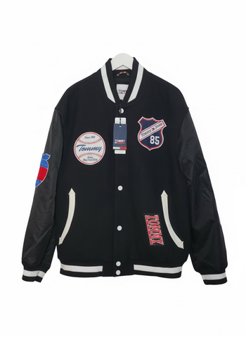 Tommy Hilfiger Men's Wool Blend Varsity Bomber Jacket