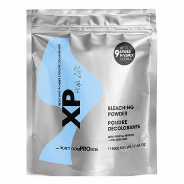 XP Bleaching Powder packaging on a white background
