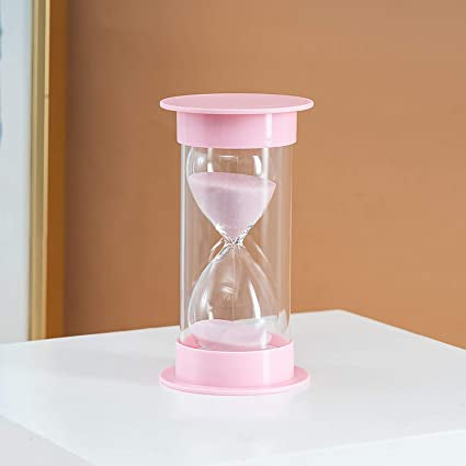 TOIRXARN 5 Minute Sand Timer Hourglass Sandglass Kitchen Timer in Pink